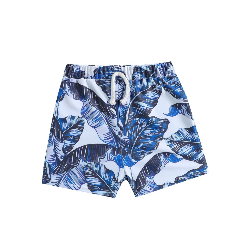 NineFit Basics Baby Boy Swimsuit Toddler Boy Beach Swim Shorts Bathing Suit Swimwear Shorts Boys Swimming Trunks (Blue, 3-4 Years)