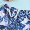 NineFit Basics Baby Boy Swimsuit Toddler Boy Beach Swim Shorts Bathing Suit Swimwear Shorts Boys Swimming Trunks (Blue, 3-4 Years) view 3