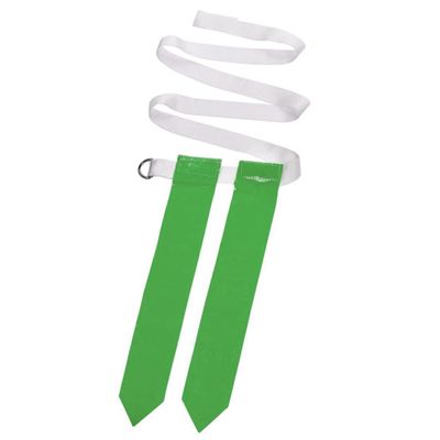 Outanaya 2pcs American Football Waist Belt Flags for Boys and Girls Design for Training and Games for Youth and Student Rugby Activities White Belt