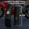 iCreek Waterproof Shoe Covers Reflective Rain Boot Foldable Non-Slip Protective Overshoes for Rainy Day, Hiking, Outdoor (Black, Small) view 3