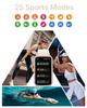 Amzhero Health Fitness Tracker with 24/7 Heart Rate, Blood Oxygen, Blood Pressure, Sleep Tracker, 5ATM Waterproof Activity Trackers with Step Tracker, Pedometer (S & L Bands Included) view 3