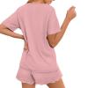 HELLHERO Corgi Dog Pajamas Set for Women 2 Piece PJ Sets Summer Short Sleeve T-Shirt and Short Loungewear Sleepwear Nightwear Outdoor Home Holiday Party Wedding XL view 2