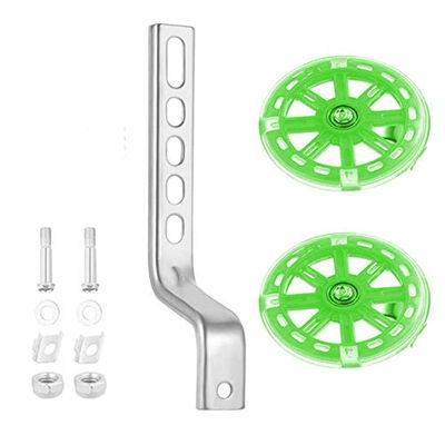 DubMag castor wheelsfixed castors Bicycle Stabilisers Kit For Kids Children 12-20' Universal Bike Balance Auxiliary Wheel Set Training Wheels Bike Training Wheels (Color : Red) (Color : Yellow)