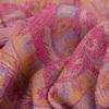 Ciormis Paisley Pashmina Scarf- Rose Pink Silky Paisley Pashmina Shawls for Women Evening Dresses(Style4-Rose Pink) view 3