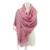 Ciormis Paisley Pashmina Scarf- Rose Pink Silky Paisley Pashmina Shawls for Women Evening Dresses(Style4-Rose Pink) view 4