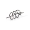 Fishing Hooks 40/100 PCS Stainless Steel Fishing Pin Spring Twist Lock Fishing Hook Tool Center Heart Fixing Latch Needle Soft Bait Bait Fishing Tool Kit Fishing Supplies (Color : 14mm, Size : 100 p view 1