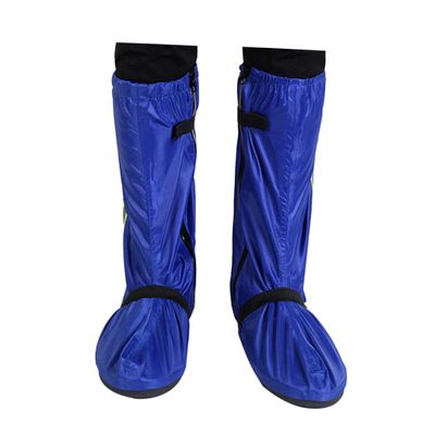 Hemobllo Shoe Covers for Men and Women Reflective High Rain Boot Protection Durable Oxford Cloth Blue Xxl for Snowy and Rainy Weather