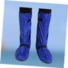 Hemobllo Shoe Covers for Men and Women Reflective High Rain Boot Protection Durable Oxford Cloth Blue Xxl for Snowy and Rainy Weather view 3