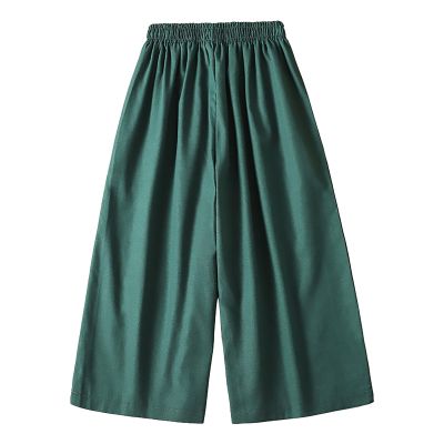 QWENTMTNTY Womens Cropped Linen Pants Flowy Pants Women Hemp Pants Women Flared Yoga Pants for Women Cream Wide Leg Pants for Women