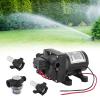 CheriMuMu RV/Boat Water Pump, 24V Water Pressure Diaphragm Pump Booster Self-priming Pump, Small Water Pump for Caravans, Agricultural Irrigation, Yachts, Marine Fishing Boat 11.3LPM/3.0GPM 55PSI view 2