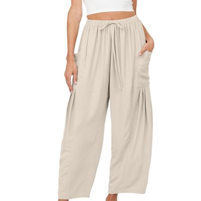 Linen Pants Tall Women Wide Leg Work Pants for Women Cruise Outfits for Women 2024 White Linen Set for Women Jump Suits Women Clothing Comfy