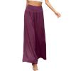 Spring Pants Linen Pants and Shirt Set Women Floral Pants for Women Woman's Jumpsuit Womens 2 Piece Summer Sets Purple view 1