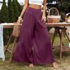 Spring Pants Linen Pants and Shirt Set Women Floral Pants for Women Woman's Jumpsuit Womens 2 Piece Summer Sets Purple view 2