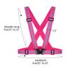 Tenalleys 2 Pack Reflective Vest Running Gear Adjustable High Visibility Reflective Running Safety Vest for Women Men Night Cycling,Hiking, Jogging,Dog Walking (Pink) view 2