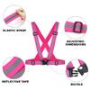Tenalleys 2 Pack Reflective Vest Running Gear Adjustable High Visibility Reflective Running Safety Vest for Women Men Night Cycling,Hiking, Jogging,Dog Walking (Pink) view 4