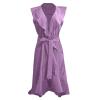 NineFit Basics Dresses for Women Women Dresses for Church Winter Dress for Women Black Dresses for Women Cocktail Black Dress for Funeral Bridal Shower Dresses for Guest Work Dresses, Medium, Purple view 3