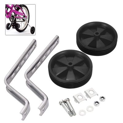 castor wheelsfixed castors Bicycle Stabilisers Kit For Kids Children 12-20" Universal Bike Balance Auxiliary Wheel Set Training Wheels Cycling Accessories Bike Training Wheels (Color : Red) ( Color
