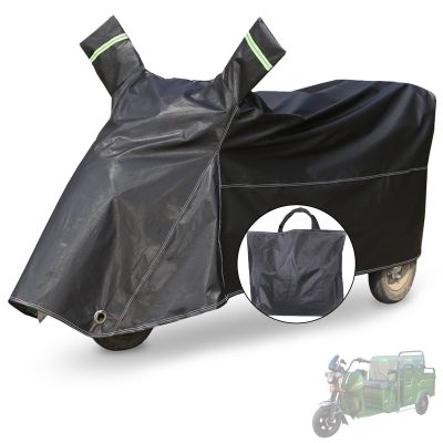 AIBLTAY Trike Cover,Ideal for Heavy Duty Electric Tricycle,Motorcycles or Sanbengzi Outdoor Storage,Bike Tarp Waterproof Protect 3-Wheel Bicycle from Rain,Dust,Debris,and Sun