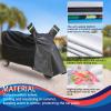 AIBLTAY Trike Cover,Ideal for Heavy Duty Electric Tricycle,Motorcycles or Sanbengzi Outdoor Storage,Bike Tarp Waterproof Protect 3-Wheel Bicycle from Rain,Dust,Debris,and Sun view 4