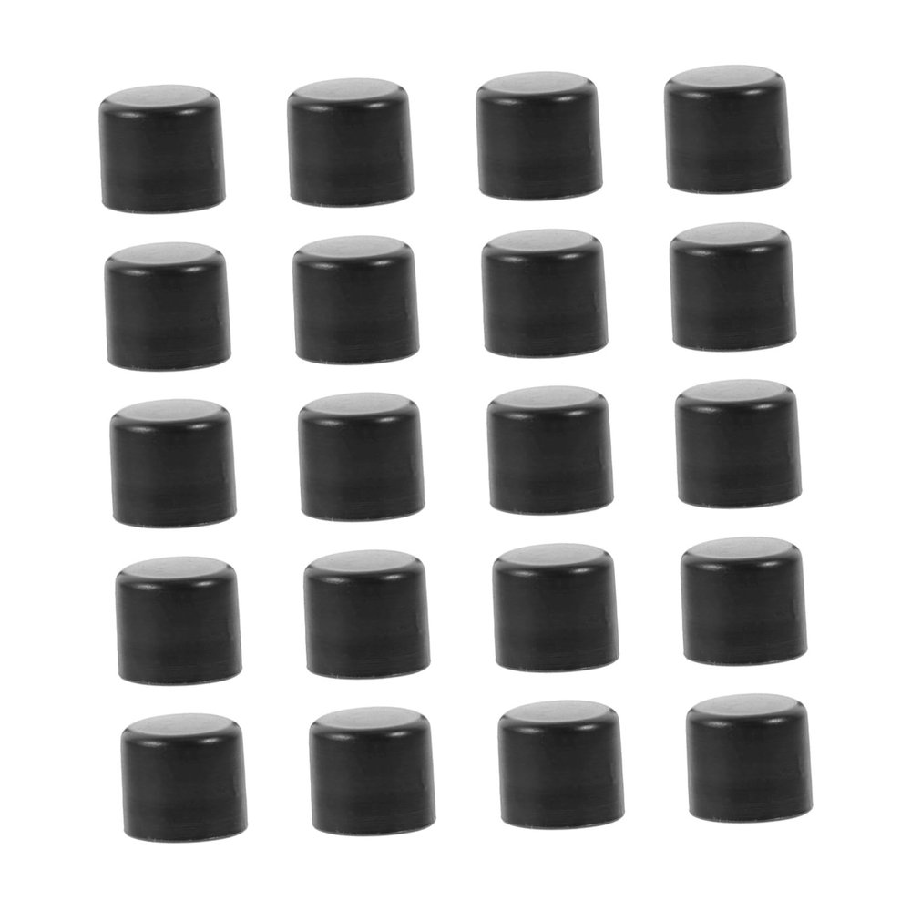 ibasenice 20pcs End Caps for Standard Foosball Tables Soccer Machine Stick Caps for Safe Play Easy Replacement Protects Young at Home