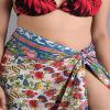 100% Cotton Hand Block Print Sarong Womens Swimsuit Wrap Beach Cover Up Long Swimwear (Design#2) view 2