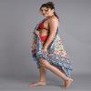 100% Cotton Hand Block Print Sarong Womens Swimsuit Wrap Beach Cover Up Long Swimwear (Design#2) view 3