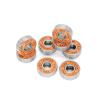 8Pcs ILQ-11 Orange Skate Scooter Bearing Longboard Speed Bearing Inline Skate Wheel Bearing