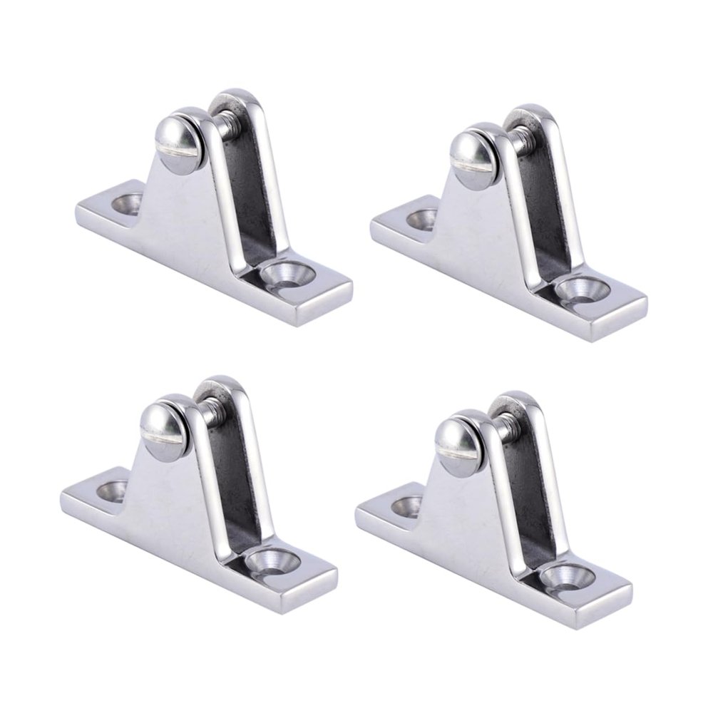 Parliky 4pcs Stainless Steel Deck Hinge Pins Rings for Parts Awning Accessories Grade Easy Snap Corrosion Resistant