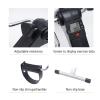 Mini Exercise Bike Under Desk, Portable Home Fitness Pedal Exerciser Bike, Arm Leg Folding Fitness Cycling with LCD Monitor and Adjustable Resistance view 3