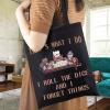 WCGXKO Board Game Inspired Tote Bag Mythical Game for Cat Lover (I Roll The Dice Tote) view 2