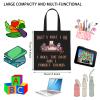 WCGXKO Board Game Inspired Tote Bag Mythical Game for Cat Lover (I Roll The Dice Tote) view 4
