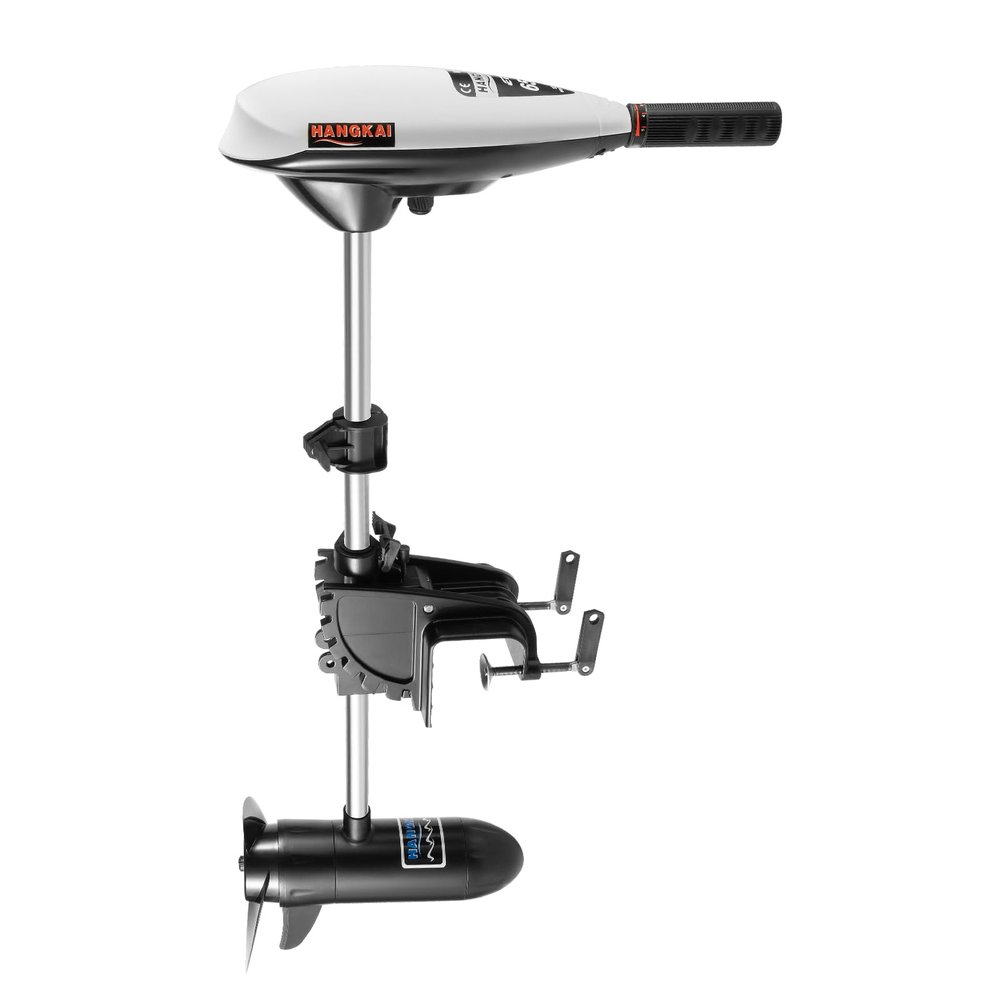 65LBS Electric Thrust Trolling Motor Heavy Duty Engine Outboard Boat Motors 12V,Adjustable Angle Electric Transom Trolling Motor,for Bass Fishing Boats Freshwater and Saltwater