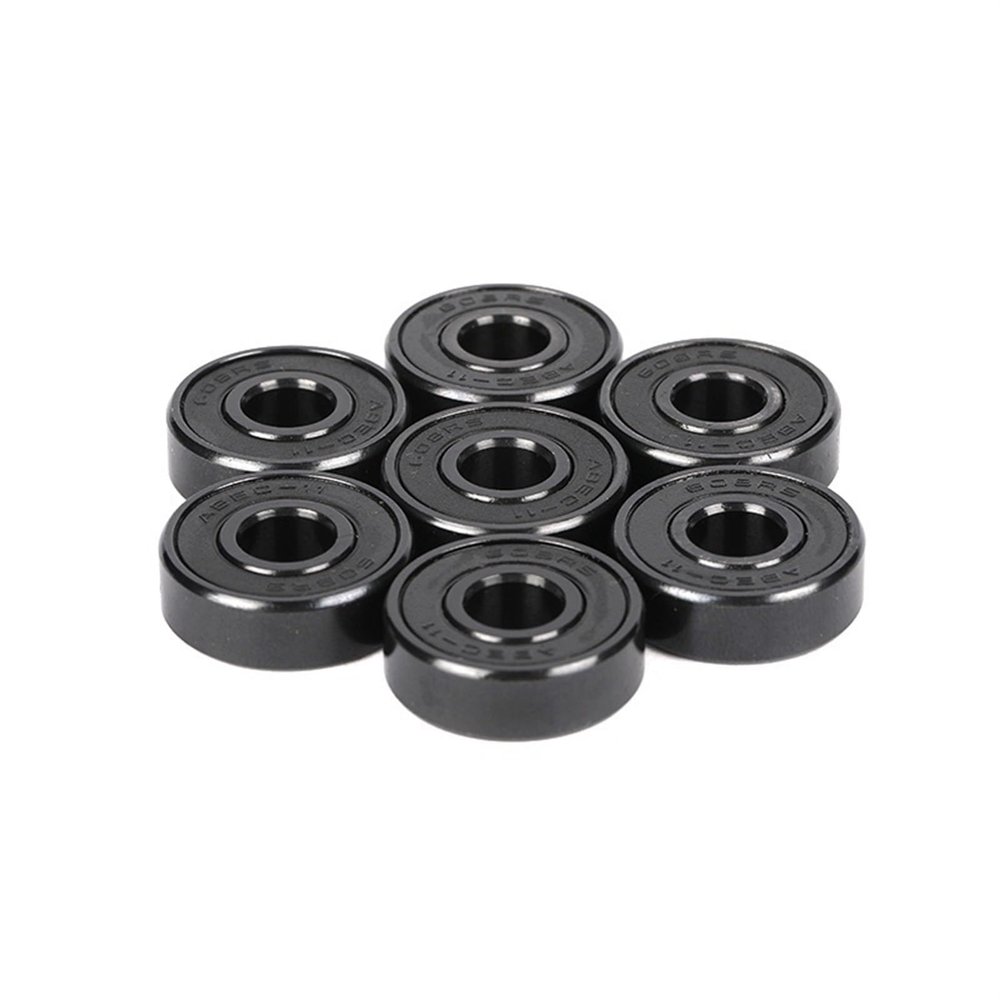 8Pcs 608RS 608 Roller Skate Scooter 8X22X7mm Skateboard 608-Black Bearings High Performance
