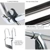 Swimming Pool Dock Ladder Marine Yacht Pontoon Boat Swim Deck Ladder, Telescopic Collapsible Pool Ladder, 4-Step Ladder for Fishing Boat & Yacht view 3