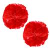 Parliky 2pcs Cheerleader Pom Poms Red Dance Accessories for School Sports Lightweight and Washable Cheerleading for Team view 1