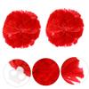 Parliky 2pcs Cheerleader Pom Poms Red Dance Accessories for School Sports Lightweight and Washable Cheerleading for Team view 2