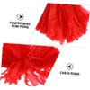 Parliky 2pcs Cheerleader Pom Poms Red Dance Accessories for School Sports Lightweight and Washable Cheerleading for Team view 4