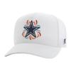 HOOEY Men's White Dallas Cowboys NFL Fiesta Adjustable Trucker Hat view 1