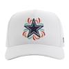 HOOEY Men's White Dallas Cowboys NFL Fiesta Adjustable Trucker Hat view 2