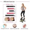 Mini Stepper Exercise Machine,Portable Twist Stair Stepper with Resistance Bands for Home Workout,Up Down Stair Climber for Leg Arm Full Body Cardio Trainer(A,1) view 3