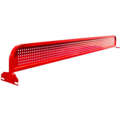LVLDAWA Table Tennis Net, Outdoor Table Tennis Red Metal Iron Grid, Pingpong Countertop Separator for Courtyard, Park (Color : Red, Size : 153x14cm-6pcs)