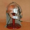 Armor helmet Giermundbu Steel Viking Chain mail Helmet view 2