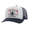 HOOEY Men's White/Navy Dallas Cowboys NFL Fiesta Adjustable Trucker Hat view 1