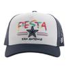 HOOEY Men's White/Navy Dallas Cowboys NFL Fiesta Adjustable Trucker Hat view 2