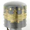 Generic Medieval Knight Armor helmet Cross Viking Design Helmet Crusader Templar Brass, Medium, Silver view 4
