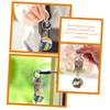WHAMVOX 2pcs Cartoon Volleyball Keychains Multi-function Keychain for Students Sports Fans and Party Favors and Design view 3