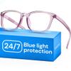 Gaoye Blue Light Glasses for Computer & Gaming - Transparent Brown view 1