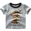 ALEXZV Toddler Boy' Shirts 2 Packs Dinosaur Short Sleeve Tops T-Shirt Size for 3-6 Years (US, Age, 4 Years, White) view 3