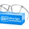 Gaoye Gray Blue Light Glasses for Computer & Gaming - Anti UV Ray Lenses, Scratch-Resistant & Comfort Fit view 1