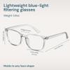 Gaoye Gray Blue Light Glasses for Computer & Gaming - Anti UV Ray Lenses, Scratch-Resistant & Comfort Fit view 4